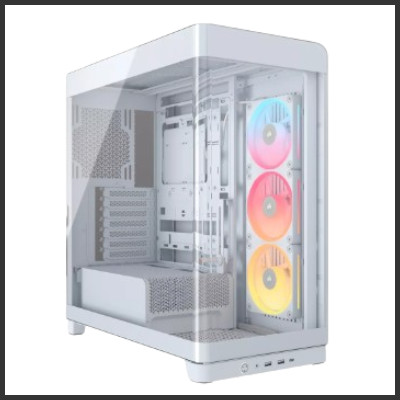 Corsair FRAME 4500X LX-R RGB iCUE LINK Panoramic Glass White