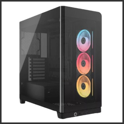 Corsair FRAME 4500X LX-R RGB iCUE LINK Panoramic Glass Black